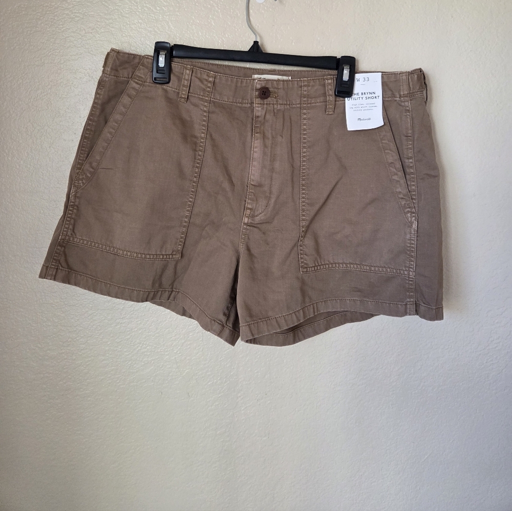 NWT Madewell The Brynn Utility Short Size 33